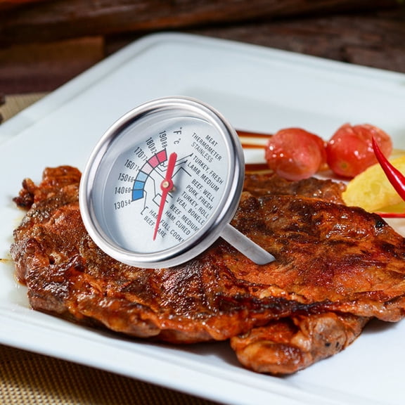 LOLIPPYY Premium Stainless Steel Steak Thermometer for Quick and Accurate Temperature Readings, Ideal for Grilling and Cooking