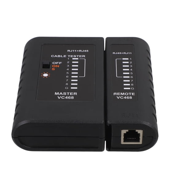 LOLIPPYY High Precision Ethernet Cable Tester Tool for Cat6 Phone Network Testing, Black Design