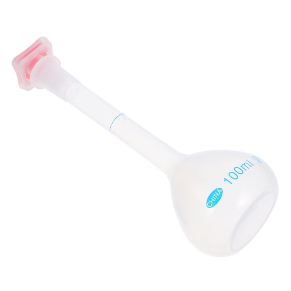 LOLIPPYY High Precision Plastic Laboratory Flask for Accurate Measurements Clear Transparent White Flask