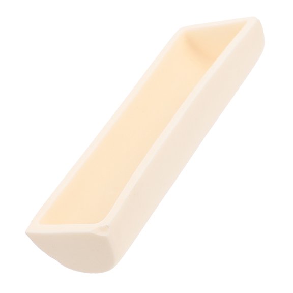 LOLIPPYY High Purity Alumina Sample Holder Boat for Laboratory Furnace, Beige Accessory