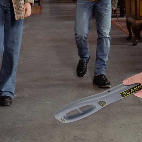 LOLIPPYY High Sensitivity Metal Detector Wand for Safety Inspection Dark Grey Compact Handheld 9.84 Inch