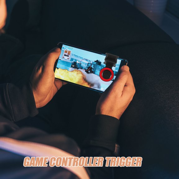 LOLIPPYY High Sensitivity Mobile Game Controller Trigger Black Compatible with Phone Cases
