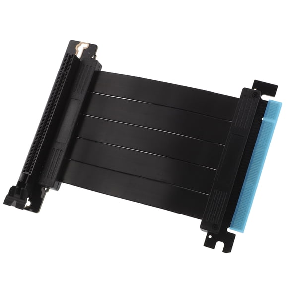 LOLIPPYY High-Speed Shielded PCIe Ribbon Cable for GPU Extension with Vertical Mount Support and Full Bandwidth Performance