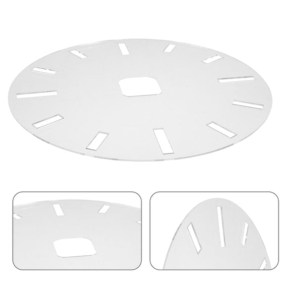 LOLIPPYY High Transparency Acrylic Clock Stencil Template for Woodworking and Clock Numeral Tracing