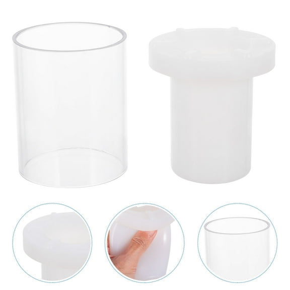 LOLIPPYY Hollow Cylinder Molds Plastic Model Tool for Plaster Casting Home Use 1Pcs