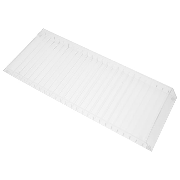 LOLIPPYY Clear Acrylic CD Holder for Home with Transparent Protective Display Rack and Vinyl Record Storage Solution