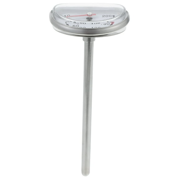 LOLIPPYY Home Fry Thermometer Stainless Steel Deep Fry Oil Gauge for Turkey and Meat Cooking