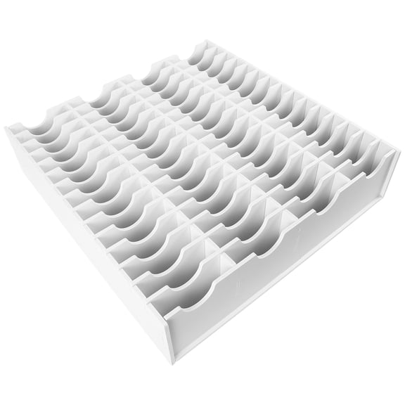 LOLIPPYY Home Office Storage Organizer Large Capacity White Wood Ink Pad Holder 1Pcs
