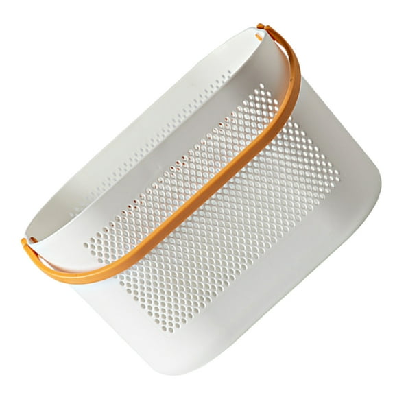 LOLIPPYY Orange Plastic Storage Basket for Home, Travel & Outdoor Use - Organizer Bin, 1-Pack