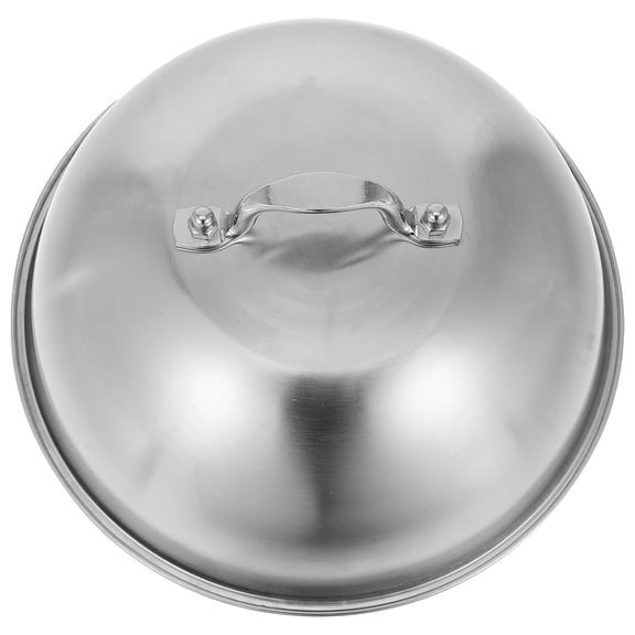 LOLIPPYY Home Use Stainless Steel Dome Cover for Griddle Cooking with Stable Edges and Matte Finish