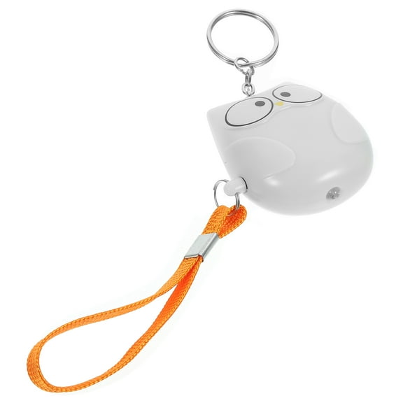 LOLIPPYY Home Use White Personal Alarm Keychain with Creative Owl Design and Loud Alert