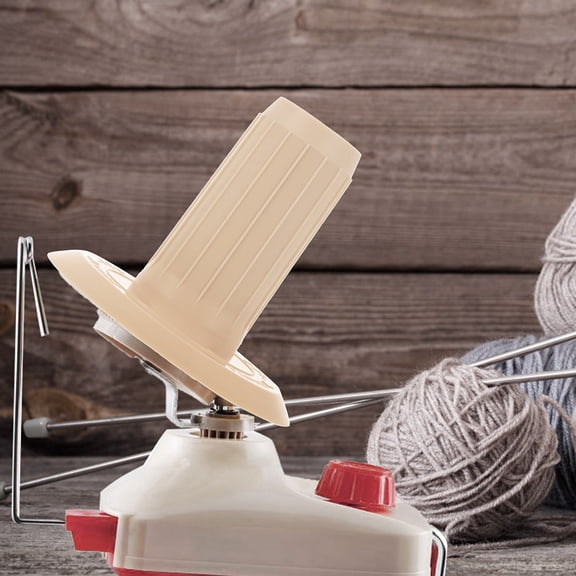 LOLIPPYY Home Yarn Winder Reel Khaki Handheld Spool Knitter Bobbin for Easy Knitting