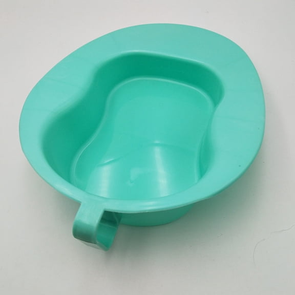 LOLIPPYY Horizontal Bedpan with Ramp Design and Handle for Elderly and Disabled Convenience
