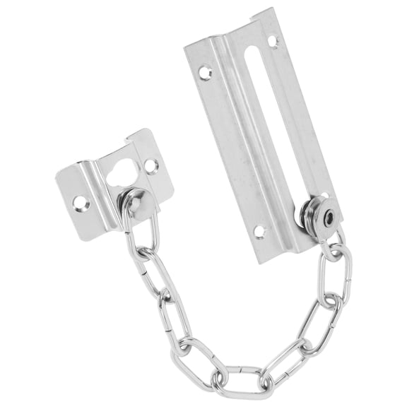 LOLIPPYY Hotel Safety Door Chain Lock for Enhanced Protection and Secure Viewing in Plated Silver