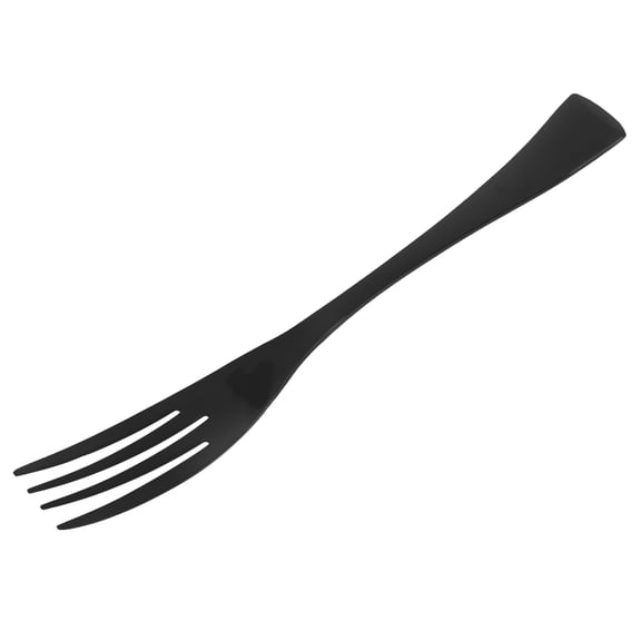 LOLIPPYY Hotel Tableware Black Stainless Steel Fork Lightweight Stainless Mirror Finish for Home Dining