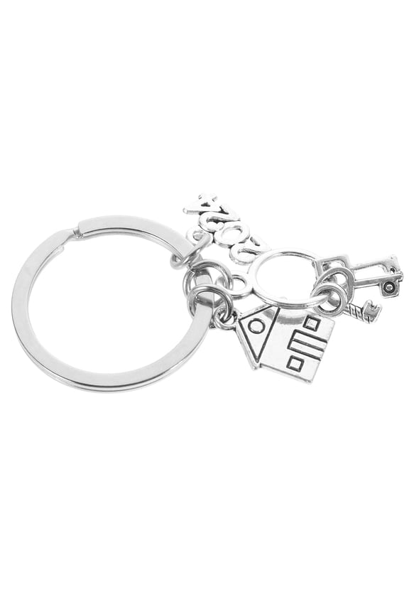 House Shaped Keychains Keychain 1Set Decoration Collectible Item