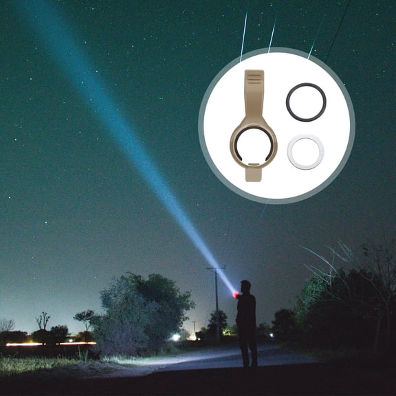 LOLIPPYY Hunting Flashlight Nylon Holder with Portable Clip Compatible with Most Flashlights