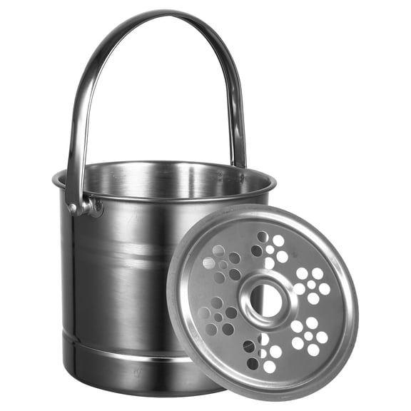 LOLIPPYY Ice Cube Storage Bucket Stainless Steel for Restaurants 1Pack