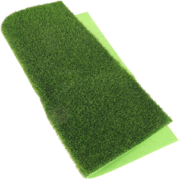 LOLIPPYY Miniature Indoor Fake Grass Landscape Ornament Set PVC Decorative Plant for Home Office Desk
