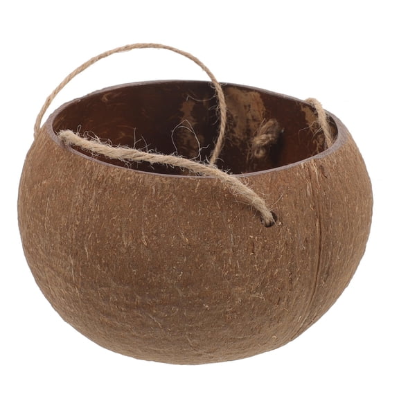 LOLIPPYY Indoor Plant Pots Coconut Shell Hanging Flower Pot Decorative Planter Gift for Plant Lovers