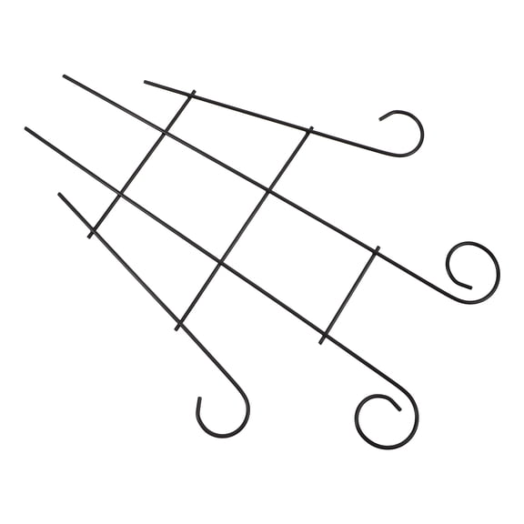 LOLIPPYY Indoor Plant Trellis Vines Support Climbing Plants Black 1Set