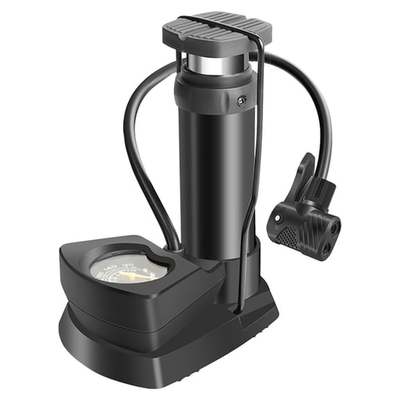 LOLIPPYY Portable Inflatable Foot Pump with Pressure Gauge for Bike Tires, Pool Floats, and More