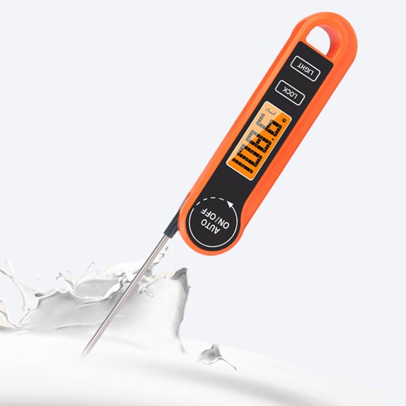 LOLIPPYY Instant Read Thermometer for Grilling Stainless Steel Folding Type Cooking Thermometer 1Pcs