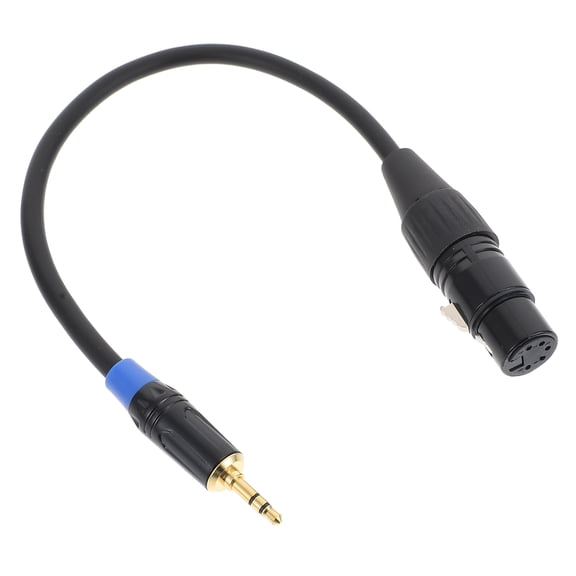 LOLIPPYY Black Instrument Audio Converter Cable Adapter for Music Devices Compatible with Guitars, Keyboards, and More - 1 Set
