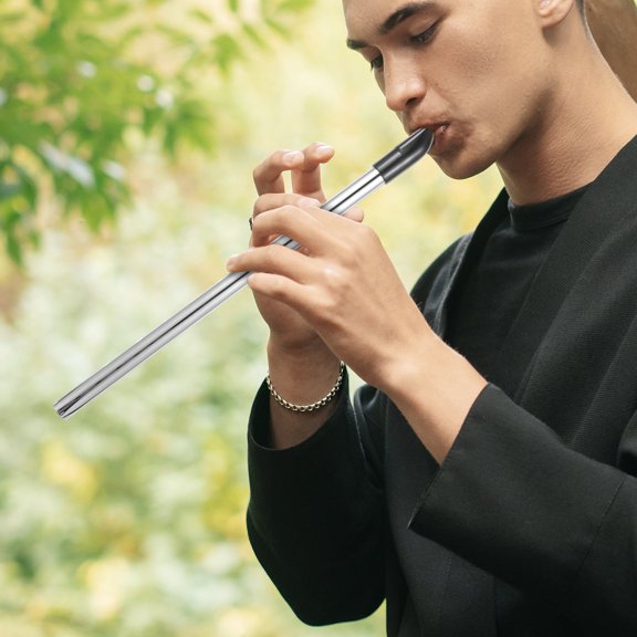 LOLIPPYY Ireland C Key Whistle Flute Silver Copper Portable for Daily Practice 1Pack