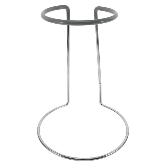 LOLIPPYY Iron Decanter Rack for Home Use in Grey with Polished Surface and Practical Design