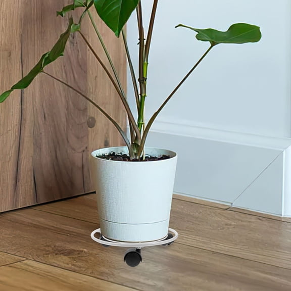 LOLIPPYY Iron Gardening Plant Stand with Quiet Rotating Wheels for Flower Pots and Planters