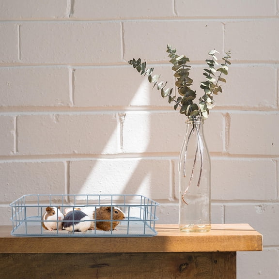 LOLIPPYY Sky Metal Hamster Platform Bed Cage for Small Pets with Anti-Bite Design