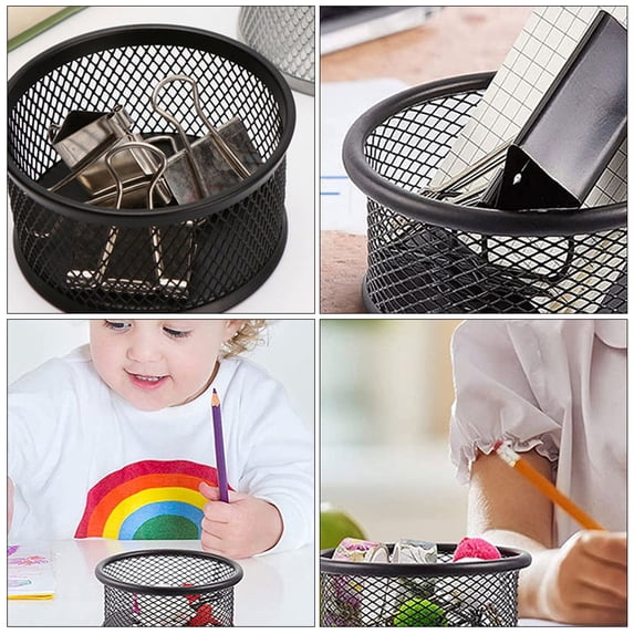 LOLIPPYY Iron Mesh Paper Clip Holder for Desk Organization and Office ...