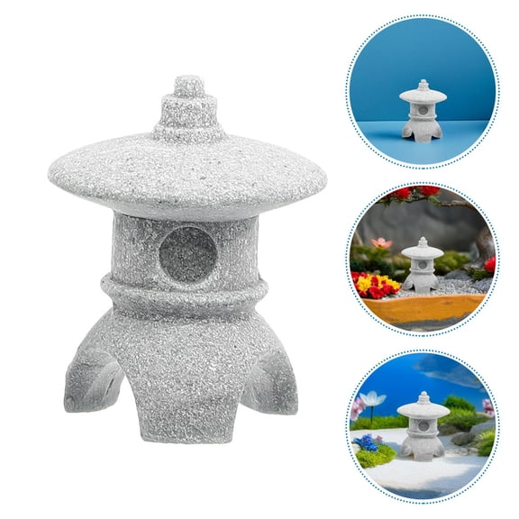 LOLIPPYY Japanese Stone Statue in Light Grey for Garden and Home Decoration