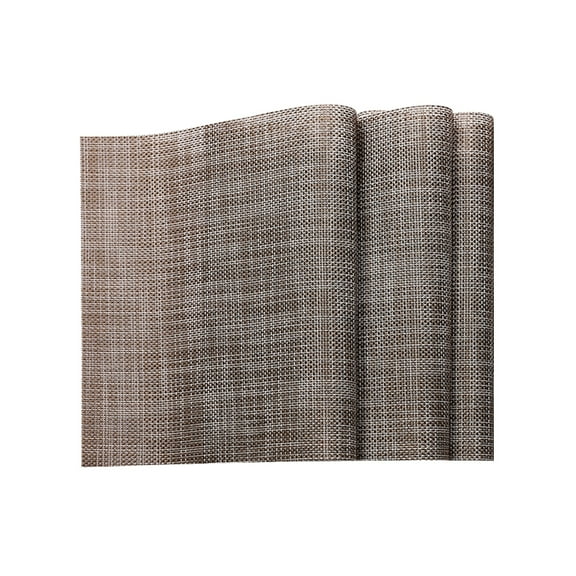 LOLIPPYY Japanese Style Table Runner Woven Tablecloth Heat Insulation Placement Table Decor (Brown)