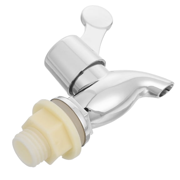 LOLIPPYY Jar Faucet Drink Dispenser Spout Plastic Silver For Glass Beverage Jars 1Pcs