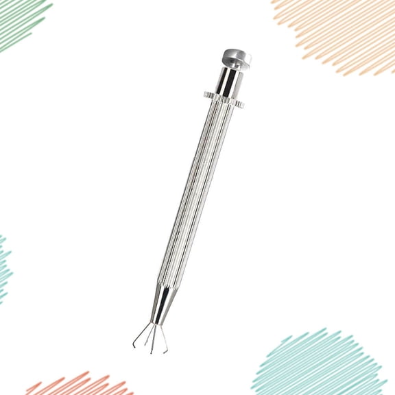 LOLIPPYY 4- Metal Jewelry Grabber Clip 20mm Rhinestone Holder for Jewelry Inspection and