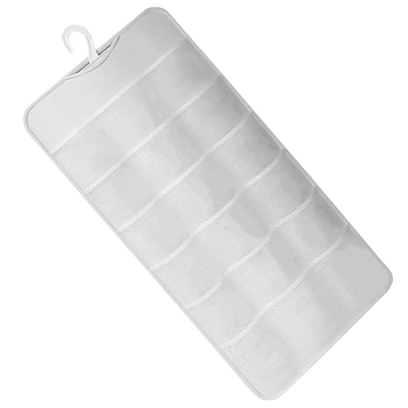 LOLIPPYY Jewelry Holder Wall Hanging Organizer White Mesh Jewelry Display 1Set