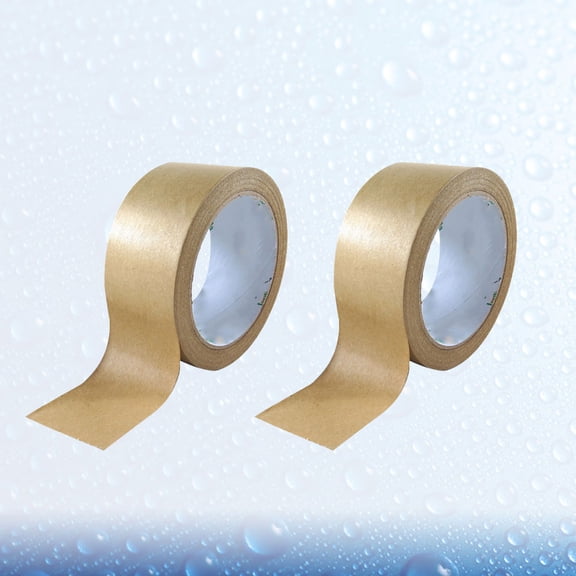 LOLIPPYY Kraft Paper Tape Golden Color for Craft Decoration and Home Or Shop Package Use