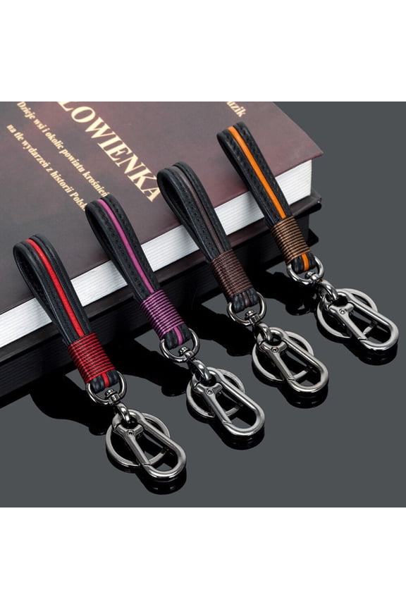 Metal Keychain with Genuine Materials for Organization and Convenient Carrying
