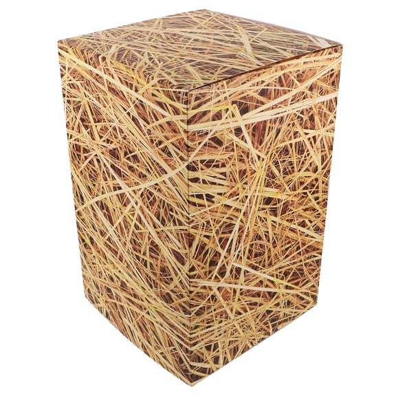 LOLIPPYY Khaki Fake Straw Hay Haystack Box for Western Theme Party and Outdoor Decorations