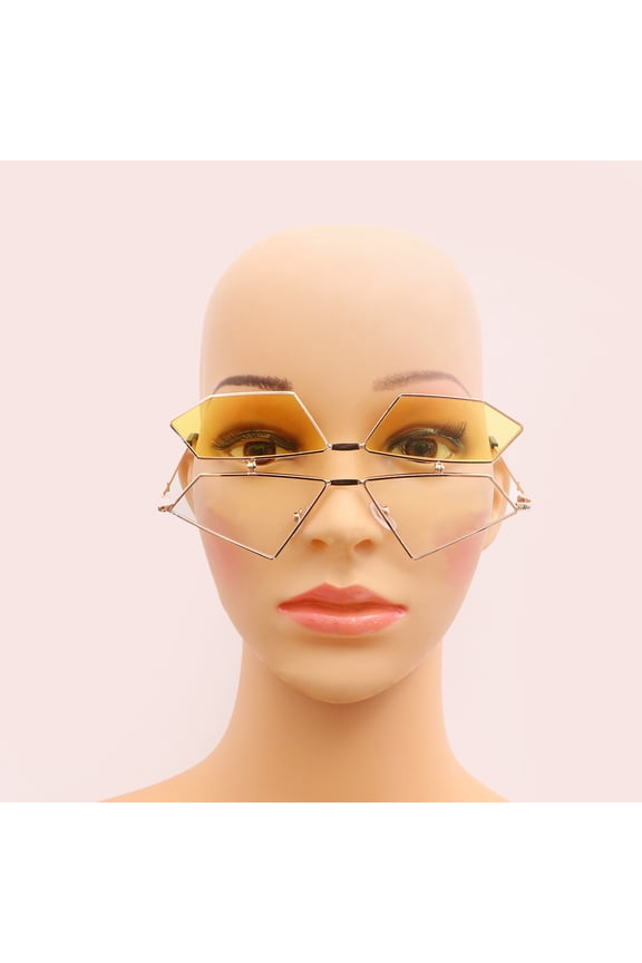 Khaki Punk Style Eyewear Cat Eye Shades Lightweight Sturdy Frame Ideal for Fashion Accessories