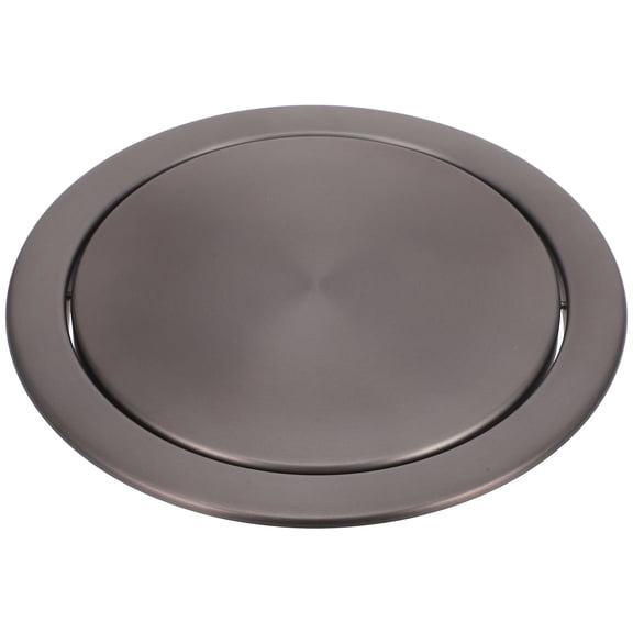 LOLIPPYY Kitchen Countertop Trash Lid Recessed Trash Can Lid Light Grey Minimalist 1Set