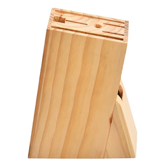 LOLIPPYY Kitchen Cutter Holder Light Brown Wood Stand for Household Cutter Storage and Organization