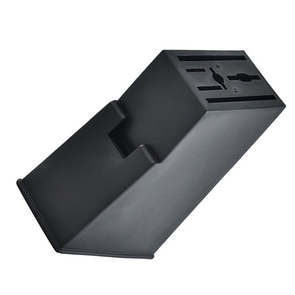 LOLIPPYY Black Plastic Block Stand for Kitchen Storage and Cutlery Organizer Display Holder