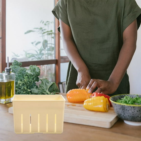 LOLIPPYY Kitchen Tofu Molds Storage Box Light Yellow PP Tofu Making 1 Set