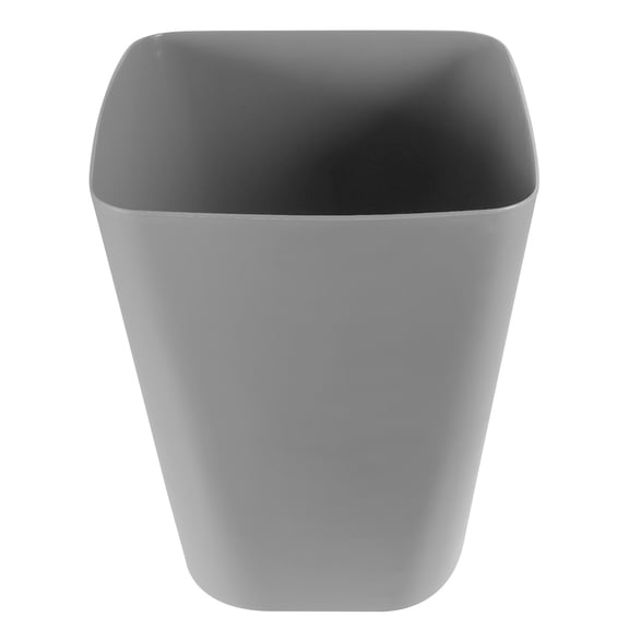 LOLIPPYY Grey Square Kitchen Trash Bin Plastic Wastebasket for Everyday Use 1 Piece