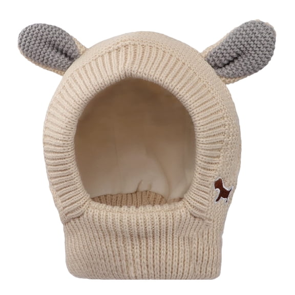 LOLIPPYY Knitted Dog Hat Pet Ears Warm Hat Dog Ear Cover Winter Hat Dog Lovely Hat