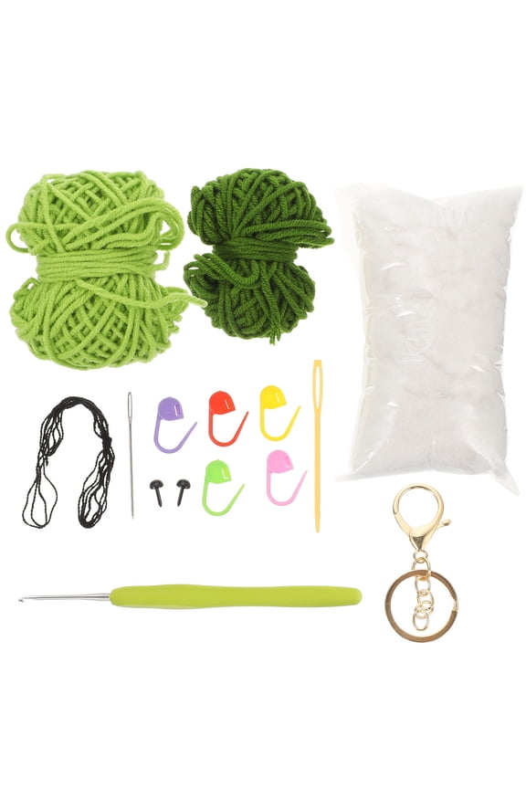 Knitted Key Chain Kit for Embroidery with Durable Polyester Material Multi Color 1 Set
