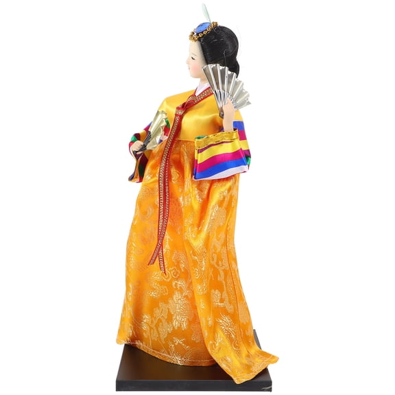 LOLIPPYY Korean Traditional Silk Craft Figurines Set - Decorative Cultural Art Collectibles for Enthusiasts 1 Set
